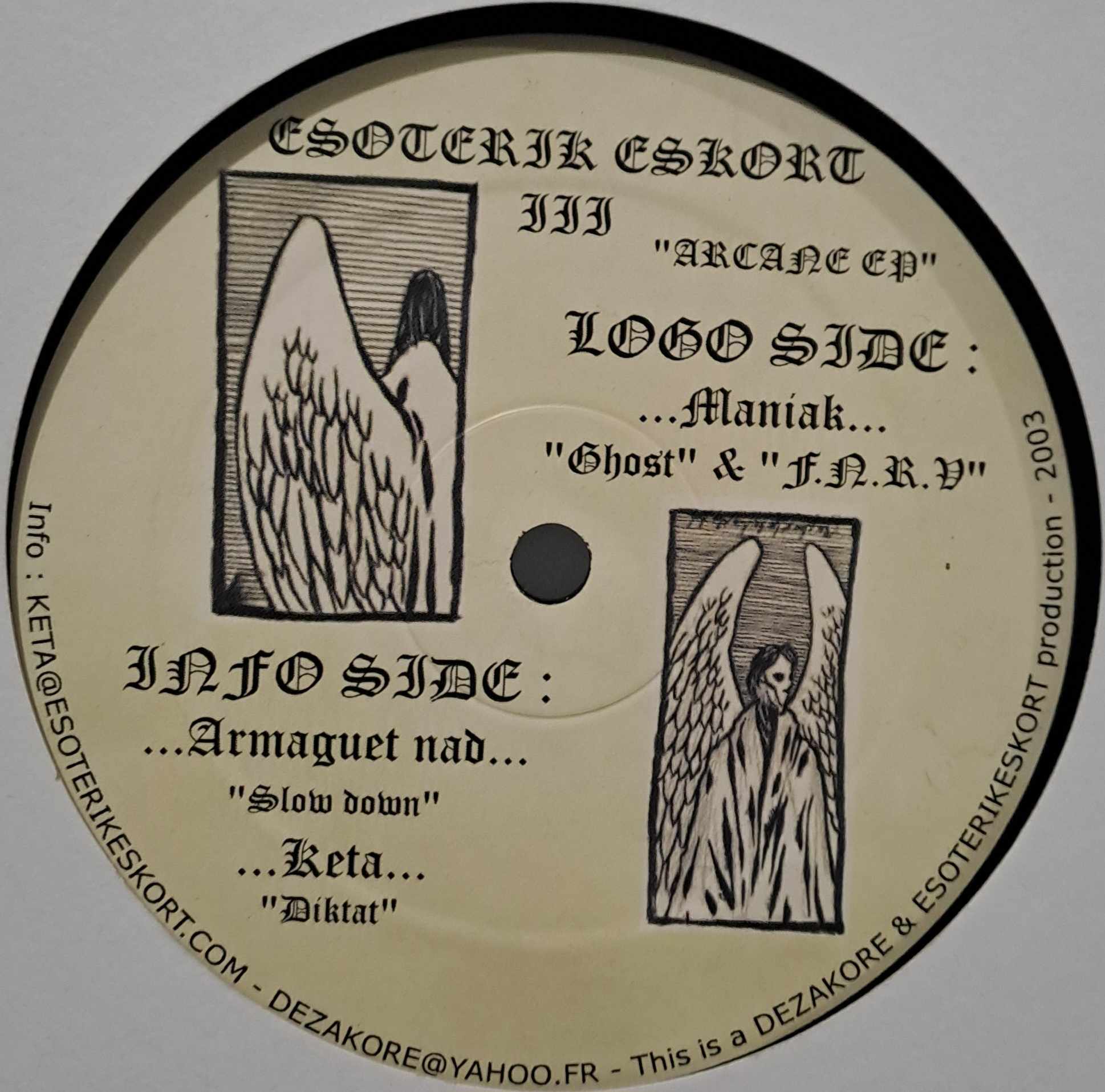 Esoterik Eskort 003 - vinyle hardcore